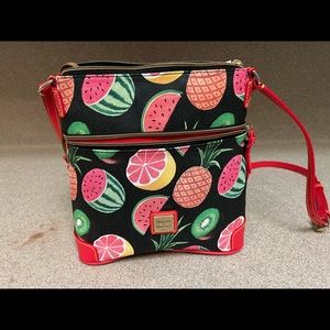 Dooney & Bourke Fruit Print Leather Crossbody Bag